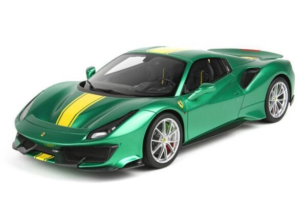 Ferrari 488 Pista Spider Closed Roof Met Green 118 P18163f Bbr